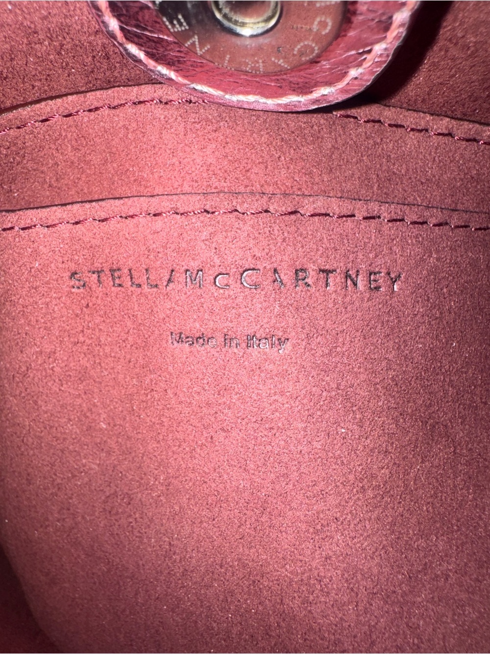 Stella McCartney Stella Logo Metallic Pink Crossbody Tote Bag EUC - Picture 5 of 10
